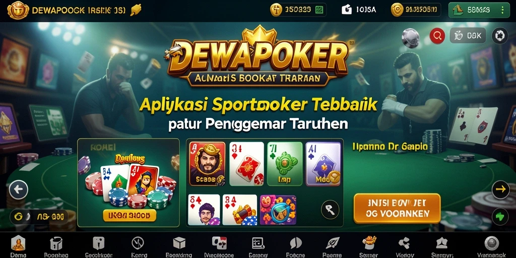 Tangkapan layar DEWAPOKER menampilkan antarmuka taruhan olahraga yang dinamis.
