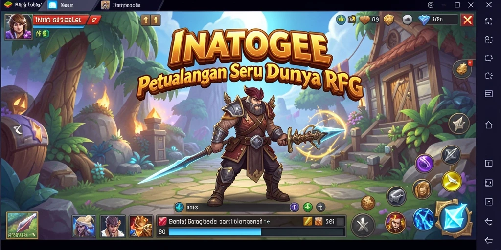 Tangkapan layar menunjukkan pertarungan epik dalam INATOGEL.