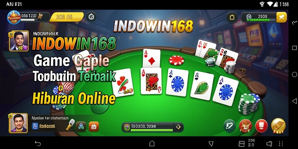 Screenshot gameplay Gaple seru dan interaktif dari INDOWIN168.