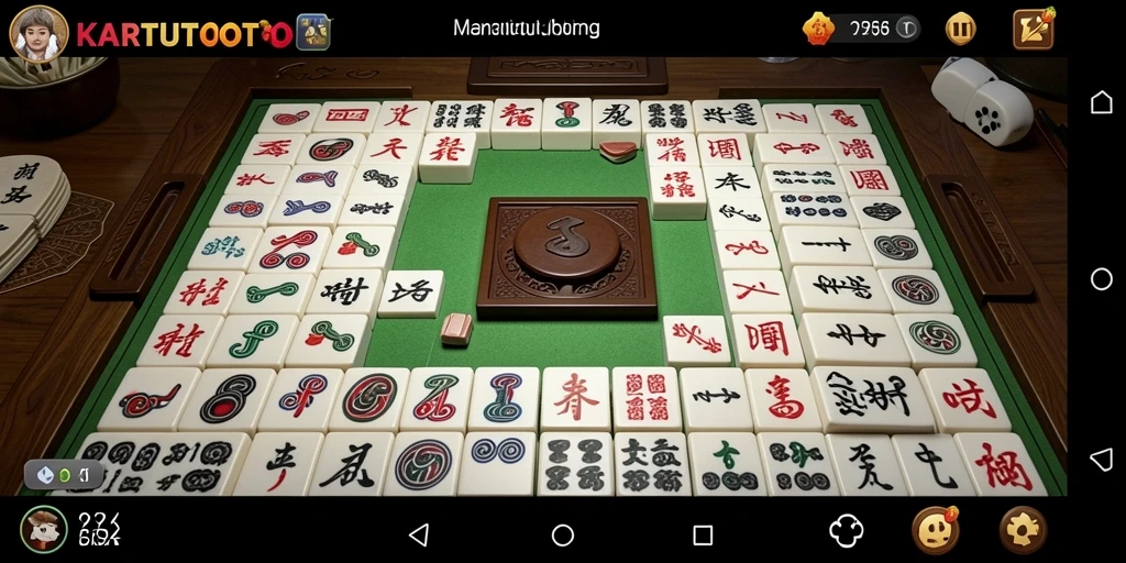 Tampilan menarik dari gameplay KARTUTOTO di level Mahjong.
