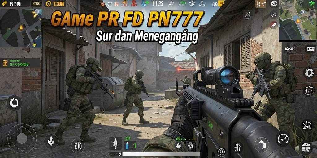 Tampilan gameplay seru dari RPIDN777 dengan aksi FPS yang mendebarkan.