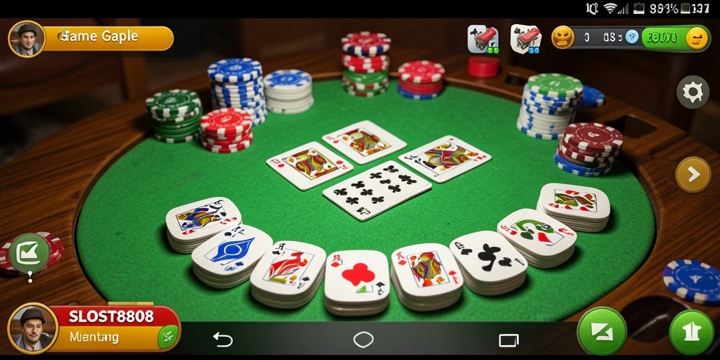 Gameplay Gaple yang seru dan interaktif di SLOST8808.