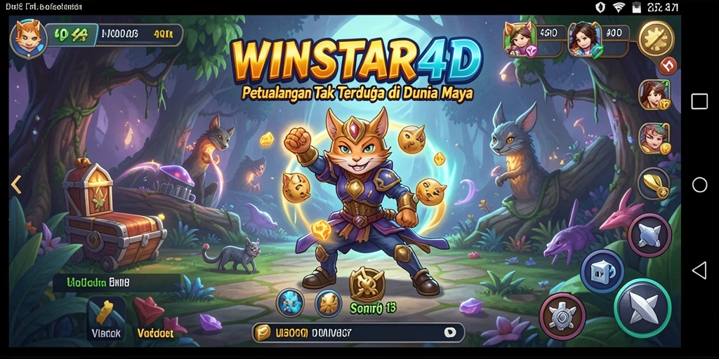 Tampilan gameplay <strong>WINSTAR4D</strong> yang mendebarkan dan penuh warna.