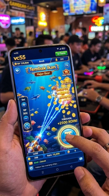 Tampilan antarmuka pengguna aplikasi vc55.
